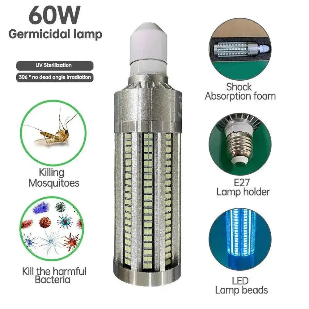 60W E27 UV Germicidal Lamp-Svetila.eu