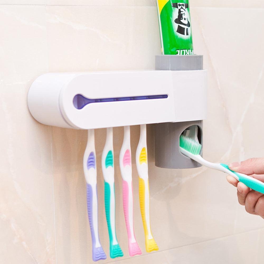 Antibacterial disinfection UV toothbrush holder- USB Charging-organization-Svetila.eu