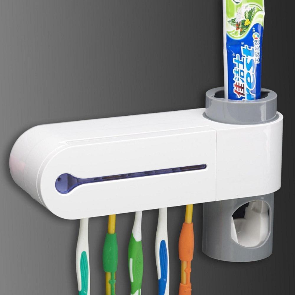 Antibacterial disinfection UV toothbrush holder- USB Charging-organization-Svetila.eu
