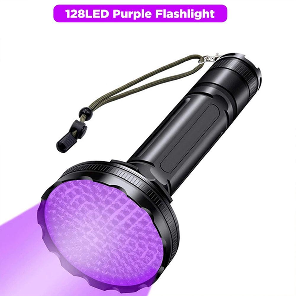 Battery Operated 128 UV LED Flashlight Pet Urine Detector-Flashlight-Svetila.eu