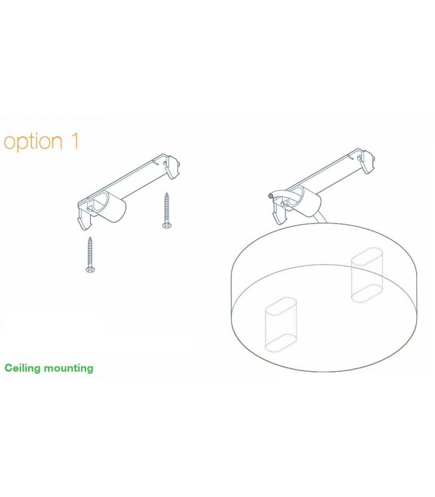 Ceiling Smart Cup PP large mat red-DIY – Lighting Components-Svetila.eu