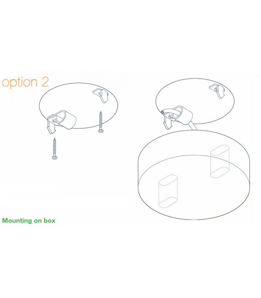 Ceiling Smart Cup PP large mat red-DIY – Lighting Components-Svetila.eu