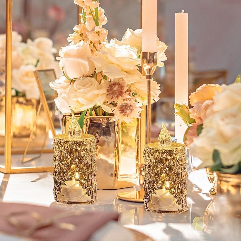 Crystal Candles LED Light Transparent Flameless Battery Power Lantern Night Lamp-AE-Svetila.eu