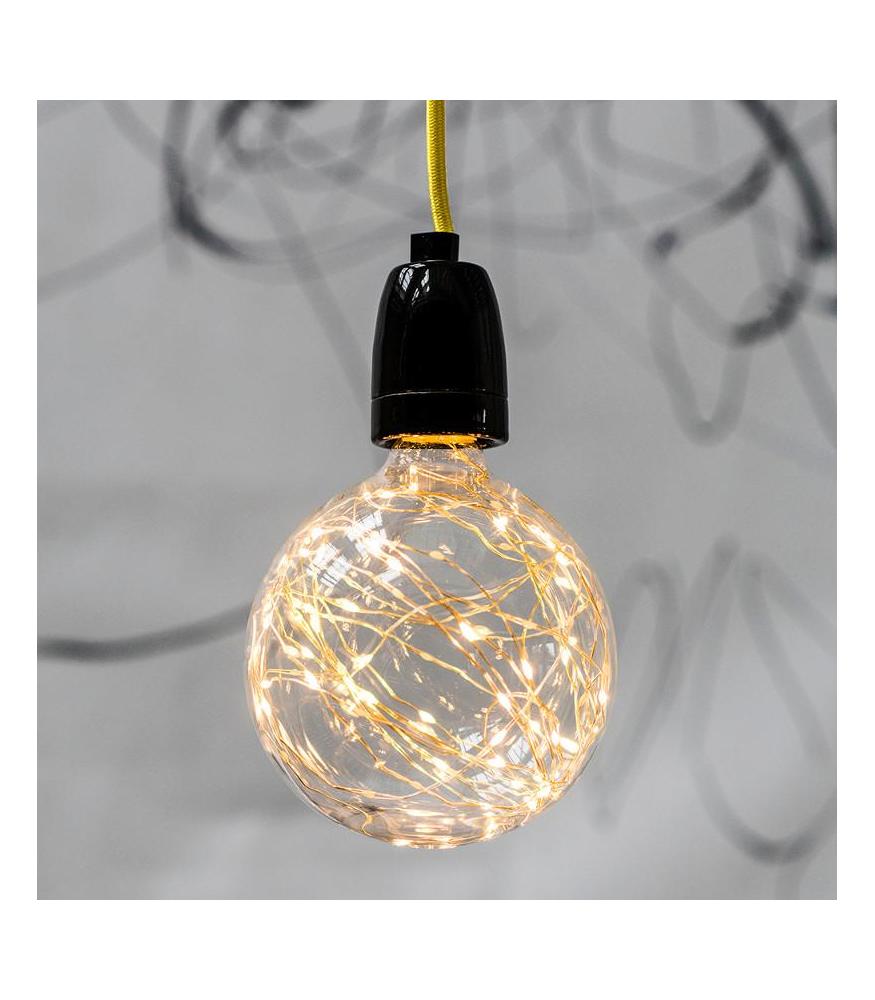 Decorative Lampholder porcelain E27 black-DIY – Lighting Components-Svetila.eu