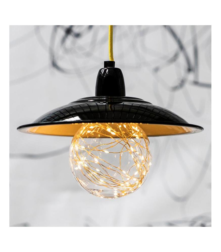 Decorative Lampholder porcelain E27 black-DIY – Lighting Components-Svetila.eu