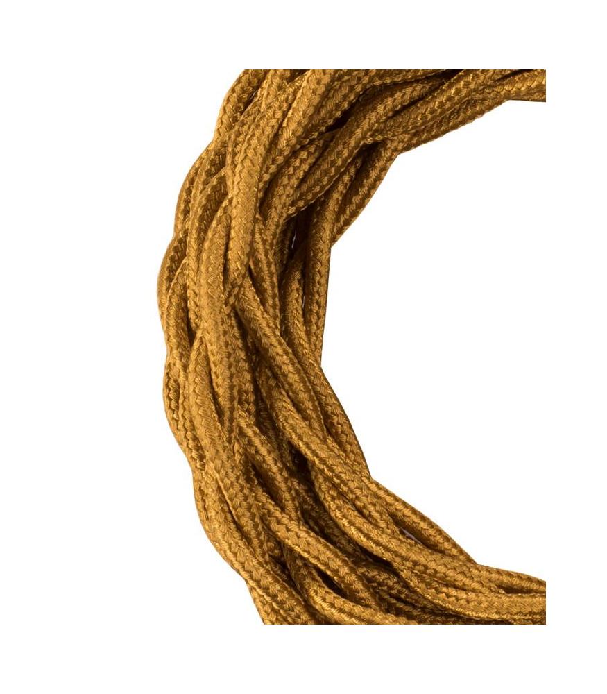 Decorative Textile Cable Twisted 2C 3m-DIY – Lighting Components-Svetila.eu