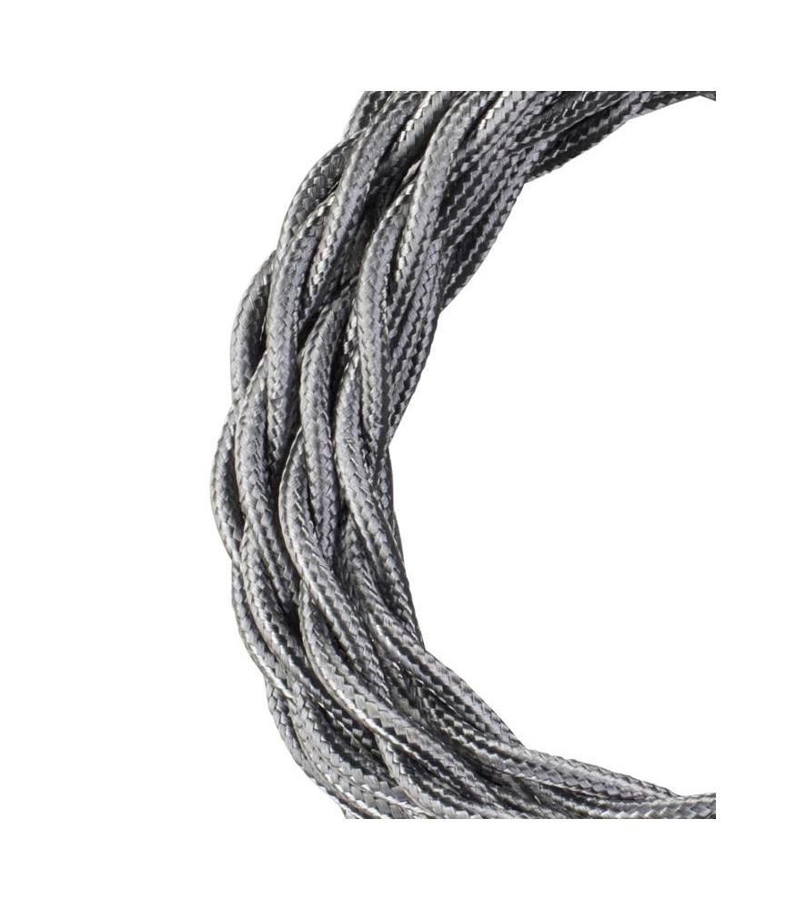 Decorative Textile Cable Twisted 2C 3m-DIY – Lighting Components-Svetila.eu