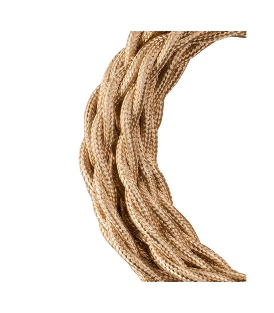 Decorative Textile Cable Twisted 2C 3m-DIY – Lighting Components-Svetila.eu