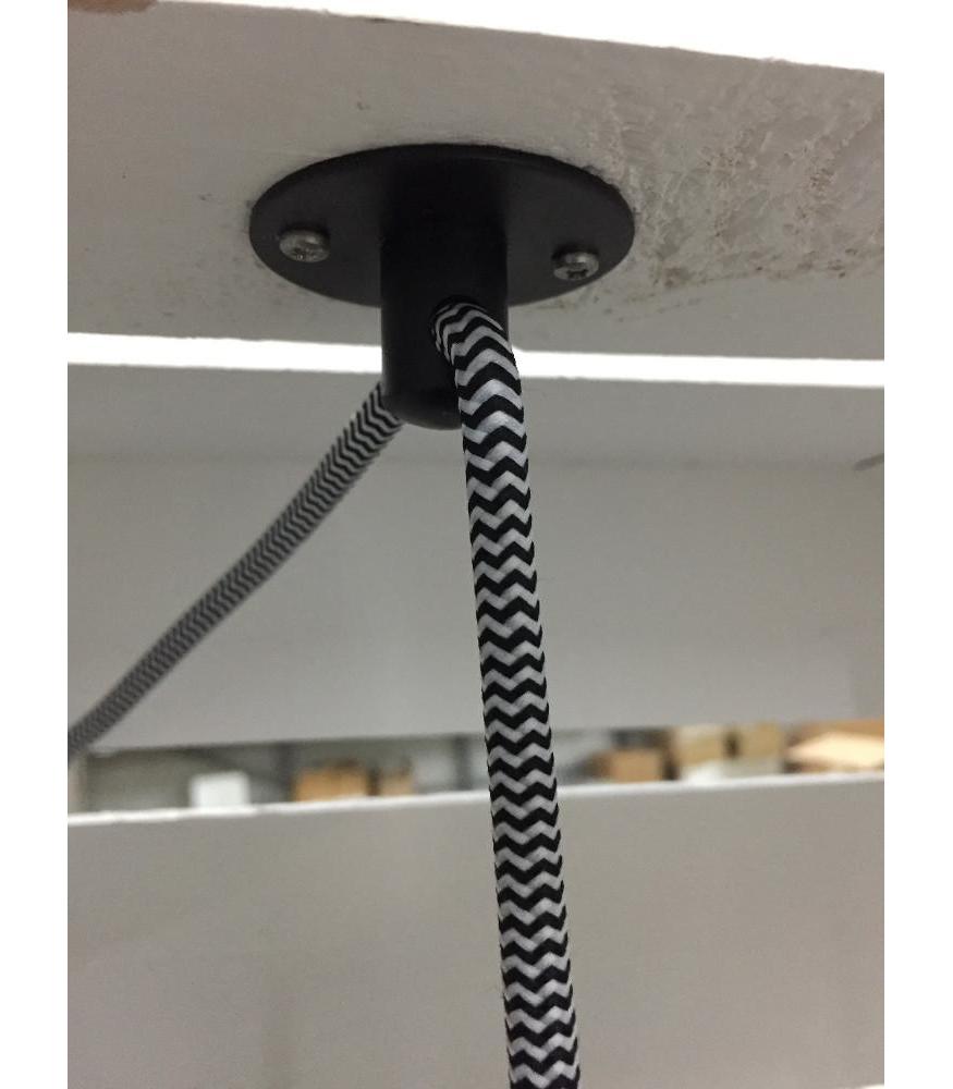 Decorative cord grip black-DIY – Lighting Components-Svetila.eu