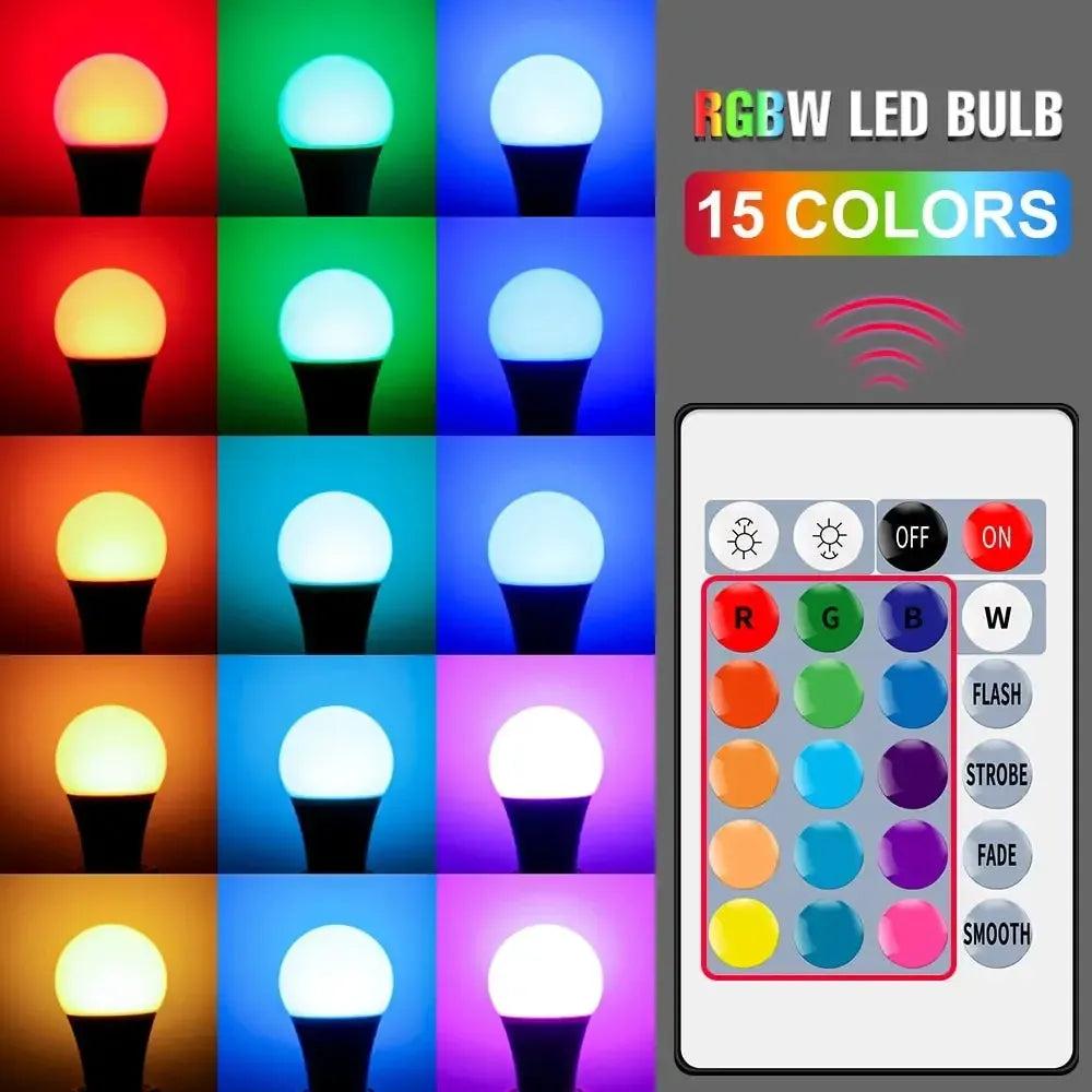 E27 Smart RGBW LED Lamp - Dimmable Color-Changing Bulb-LED Light Bulbs-Svetila.eu