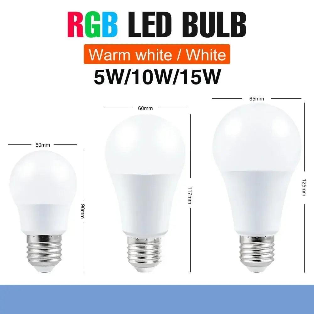 E27 Smart RGBW LED Lamp - Dimmable Color-Changing Bulb-LED Light Bulbs-Svetila.eu