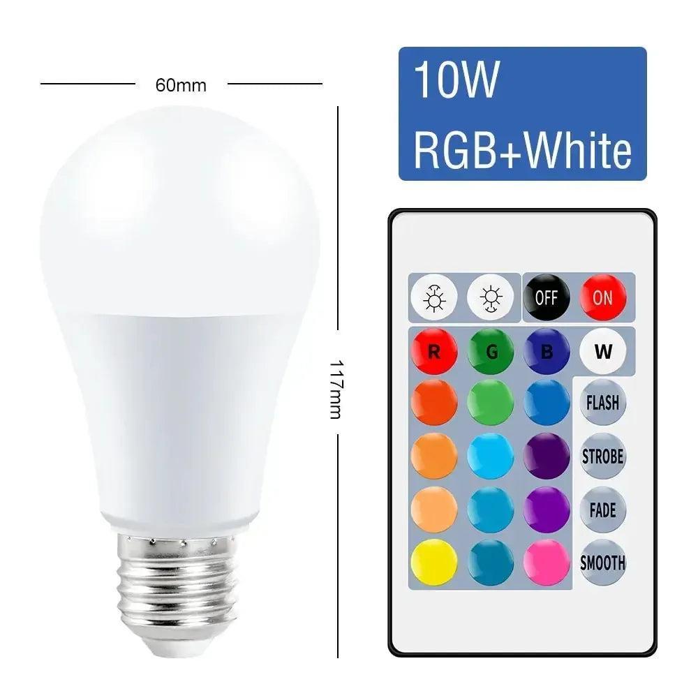E27 Smart RGBW LED Lamp - Dimmable Color-Changing Bulb-LED Light Bulbs-Svetila.eu