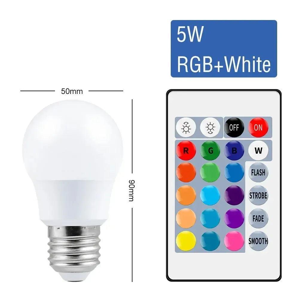 E27 Smart RGBW LED Lamp - Dimmable Color-Changing Bulb-LED Light Bulbs-Svetila.eu