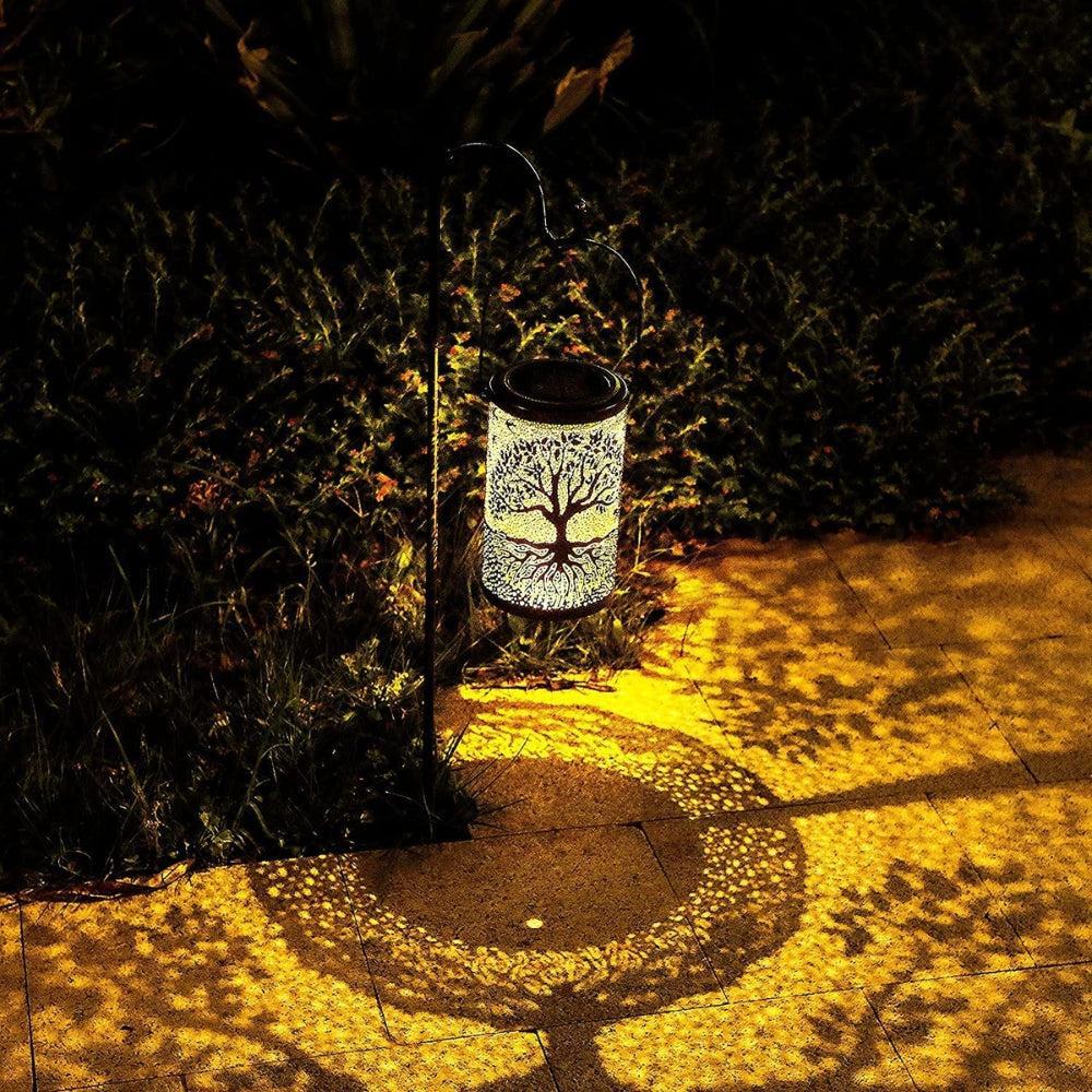 Hanging Solar Lantern Outdoor Waterproof Vintage Metal LED Lights-AE-Svetila.eu