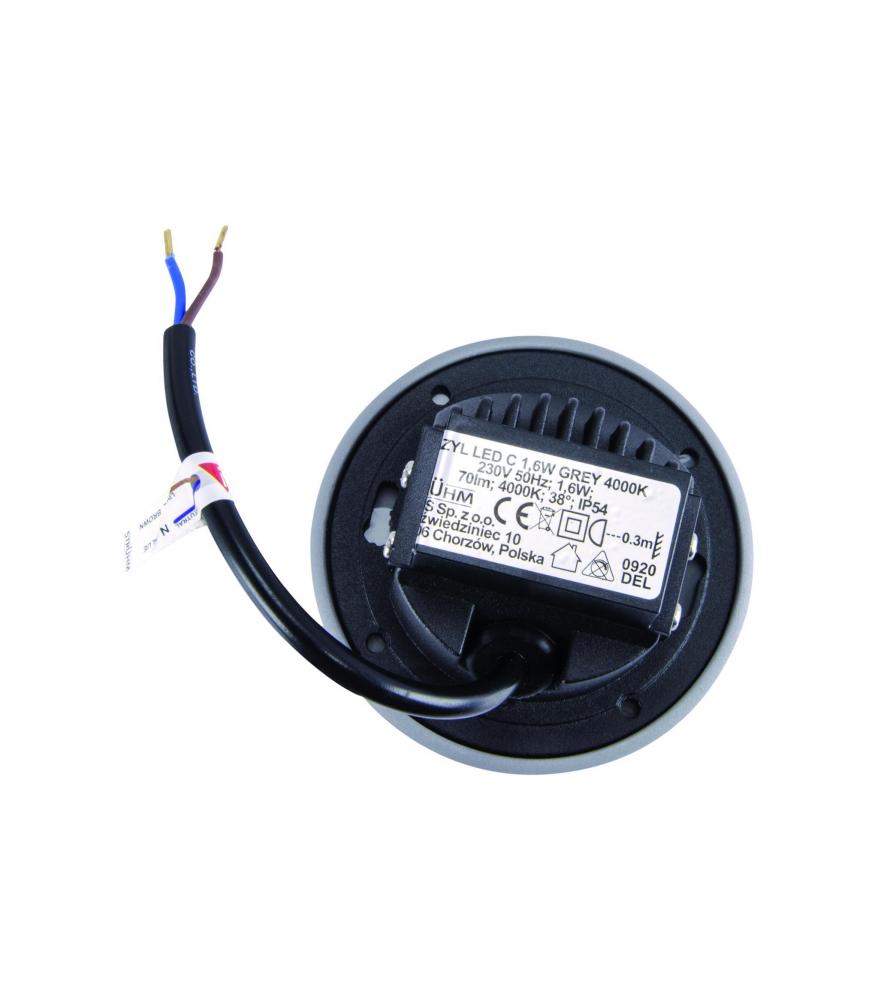 LED AZYL C 1,6W NW grey-Lighting for every space-Svetila.eu