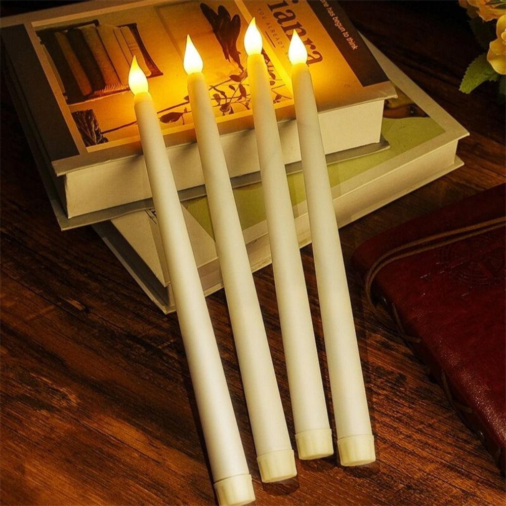 LED Flameless Flickering Taper Candles 3D Wick Candles Lamp-AE-Svetila.eu