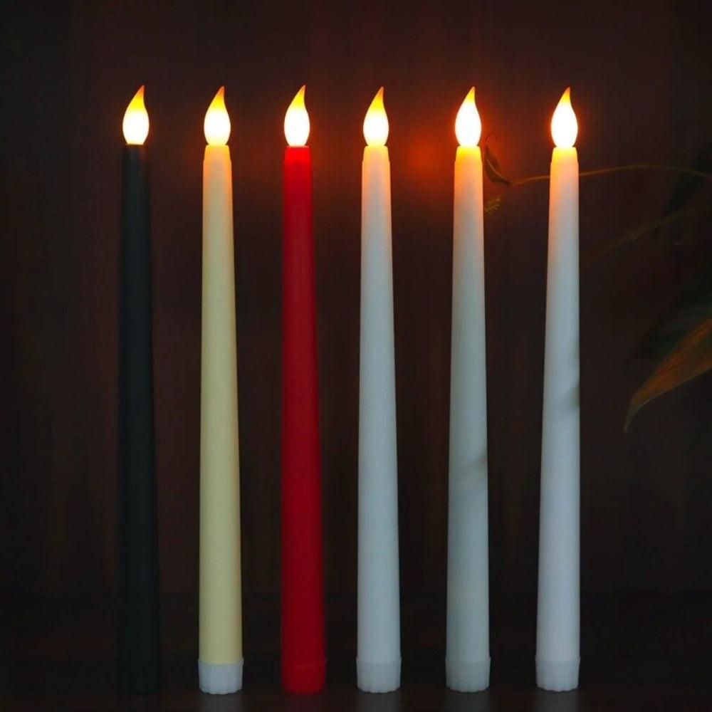 LED Flameless Flickering Taper Candles 3D Wick Candles Lamp-AE-Svetila.eu