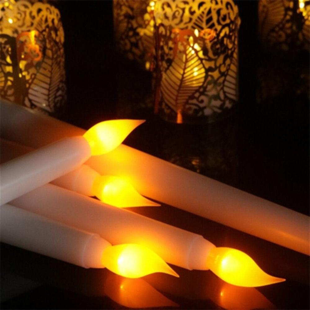 LED Flameless Flickering Taper Candles 3D Wick Candles Lamp-AE-Svetila.eu