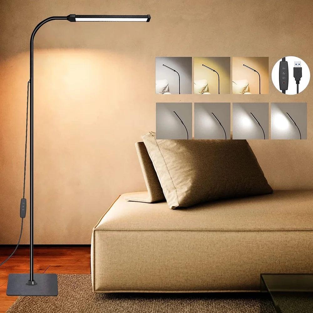 LED Floor Lamp Dimmable Floor Standing Light Adjustable Gooseneck Night Light-AE-Svetila.eu