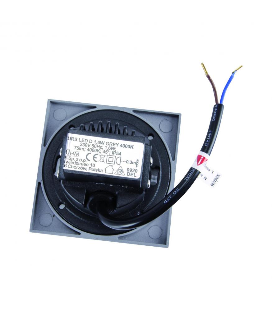 LED KURS D 1,6W NW grey-Lighting for every space-Svetila.eu