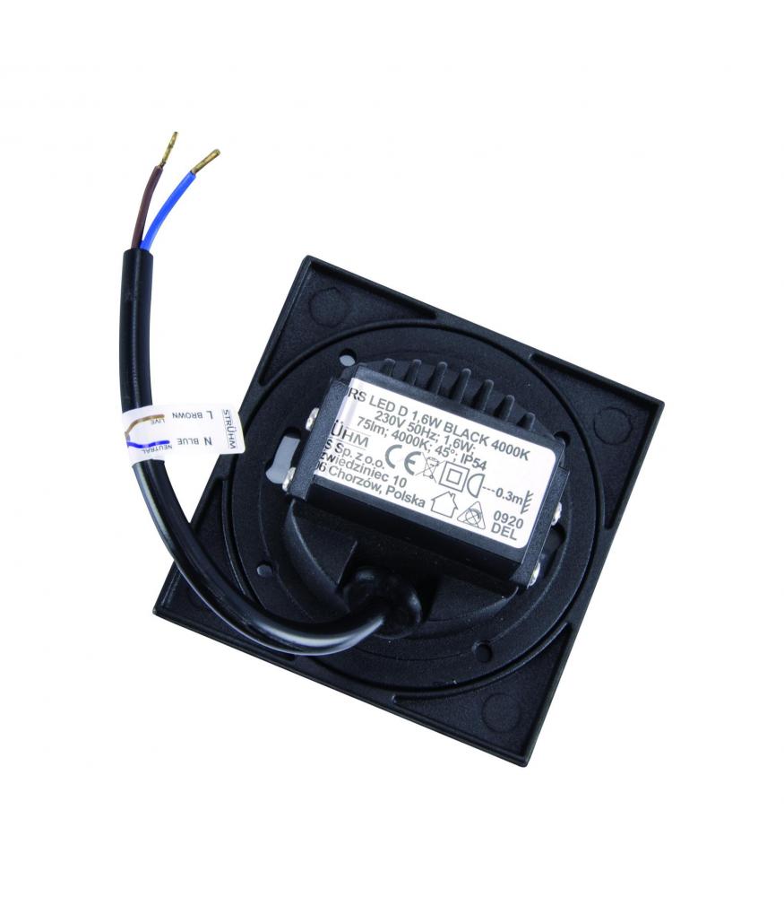 LED KURS D 1,6W NW black-Lighting for every space-Svetila.eu