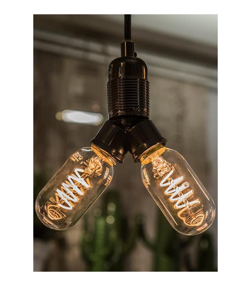 Lampholder Splitter E27 2xE27 black-DIY – Lighting Components-Svetila.eu