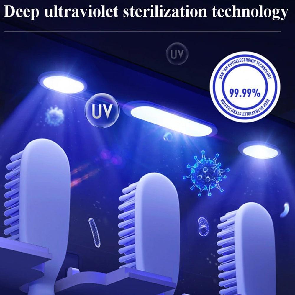 Light Charging Smart UV Toothbrush Sterilizer Bathroom Kit-Dental Care-Svetila.eu
