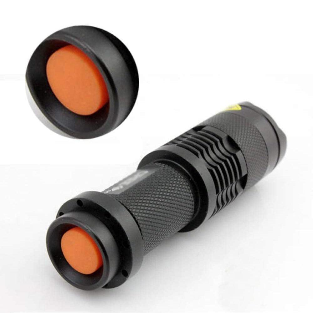 Mini LED Zoomable UV Flashlight Ultraviolet Flashlight Black Light Fake Bill and Urine Stain Detector- Battery Operated-UV Flashlight-Svetila.eu