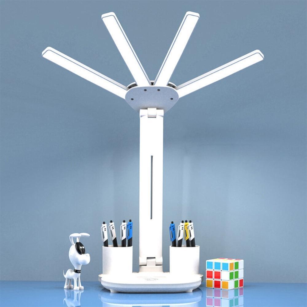 Multifunction Table Lamp LED Four Headed Folding Reading Lamp-AE-Svetila.eu