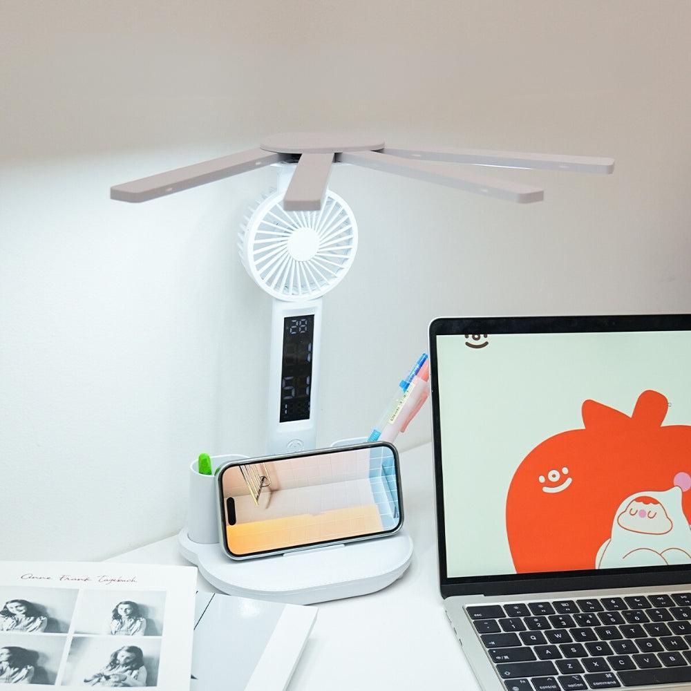 Multifunction Table Lamp LED Four Headed Folding Reading Lamp-AE-Svetila.eu