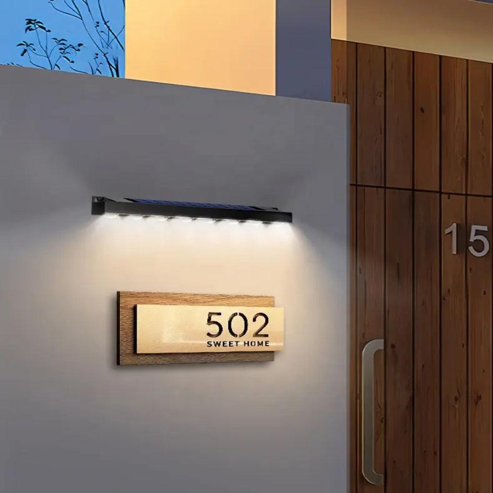 Outdoor LED Solar Wall Sign Light Garden Landscape Light-AE-Svetila.eu