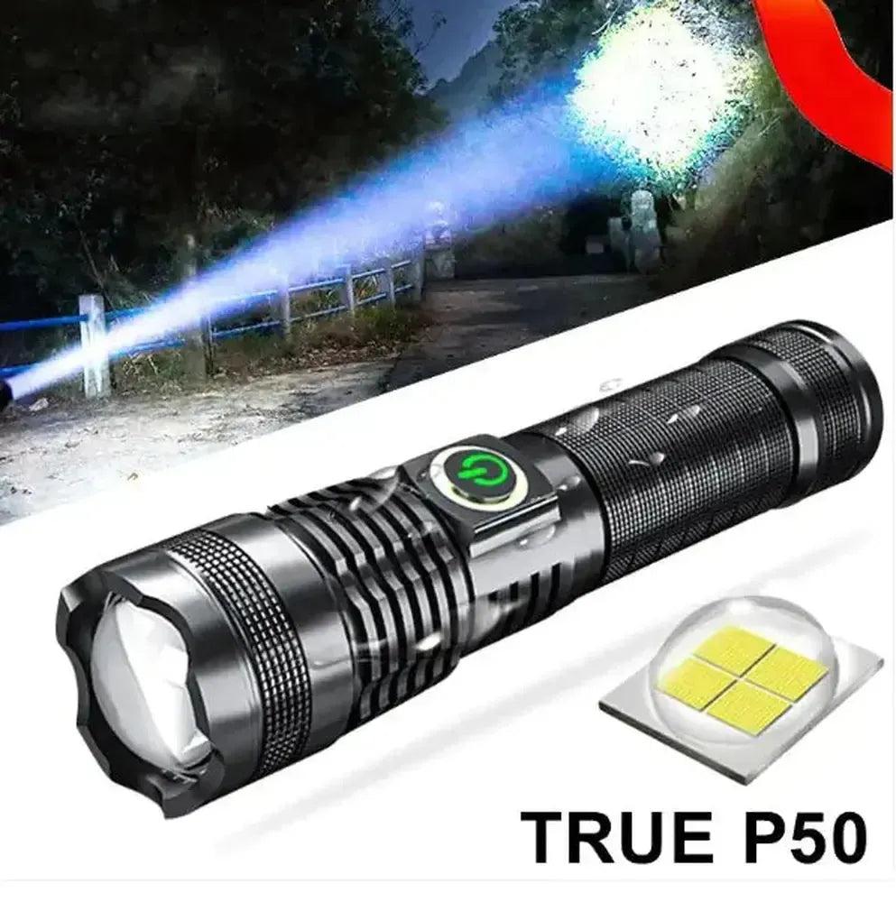 P50 Strong Light Zoom Flashlight-Electrical material-Svetila.eu