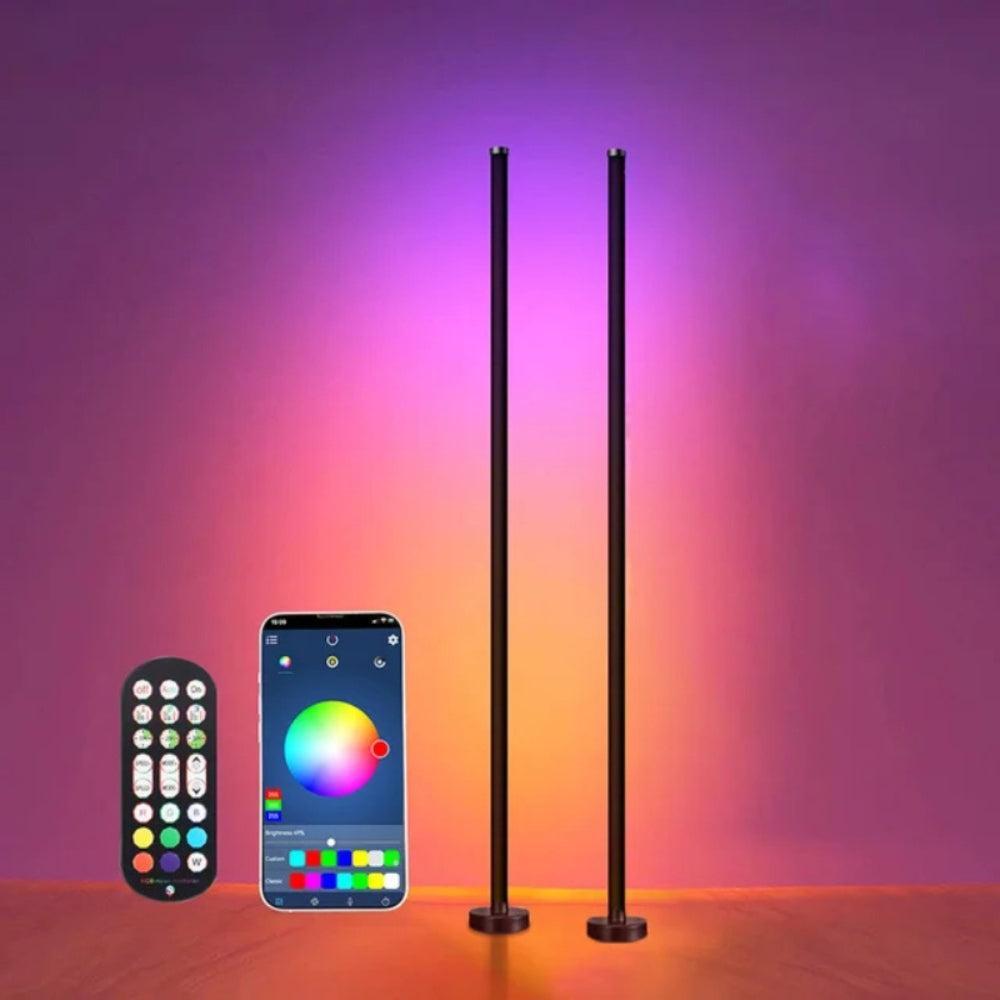RGB LED Floor Lamp Remote APP Control Music Sync Corner Lighting-AE-Svetila.eu