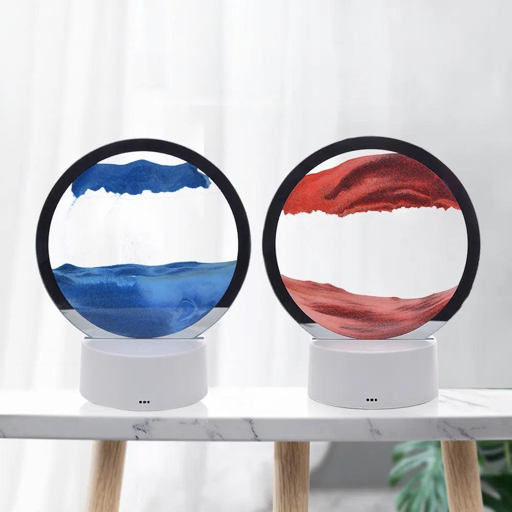 Sandscape Moving Sand Art LED Table Lamp-AE-Svetila.eu