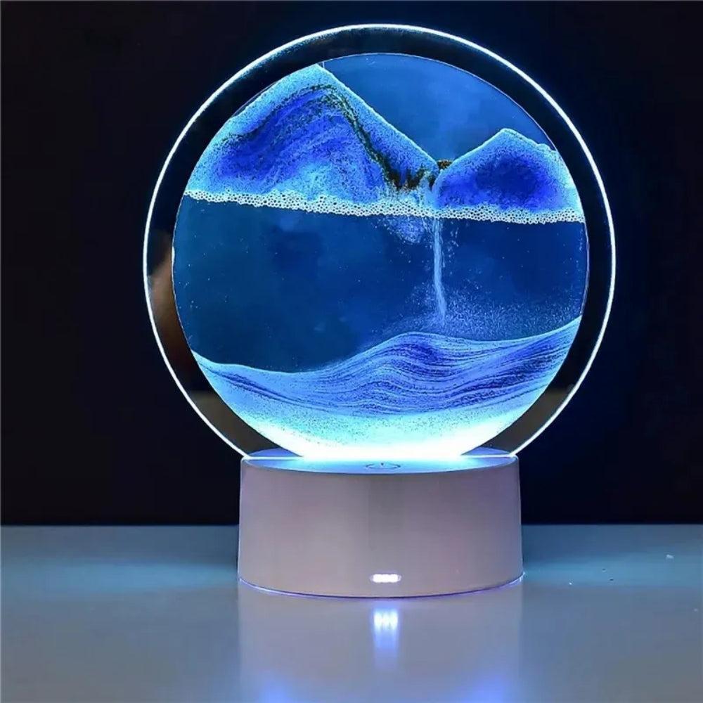 Sandscape Moving Sand Art LED Table Lamp-AE-Svetila.eu