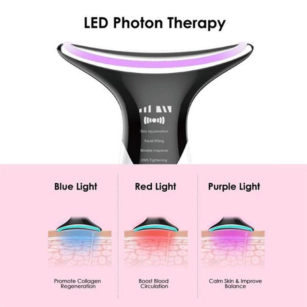 Skin Rejuvenation EMS LED Photon Therapy Neck Massager- USB Charging-Skin Care-Svetila.eu