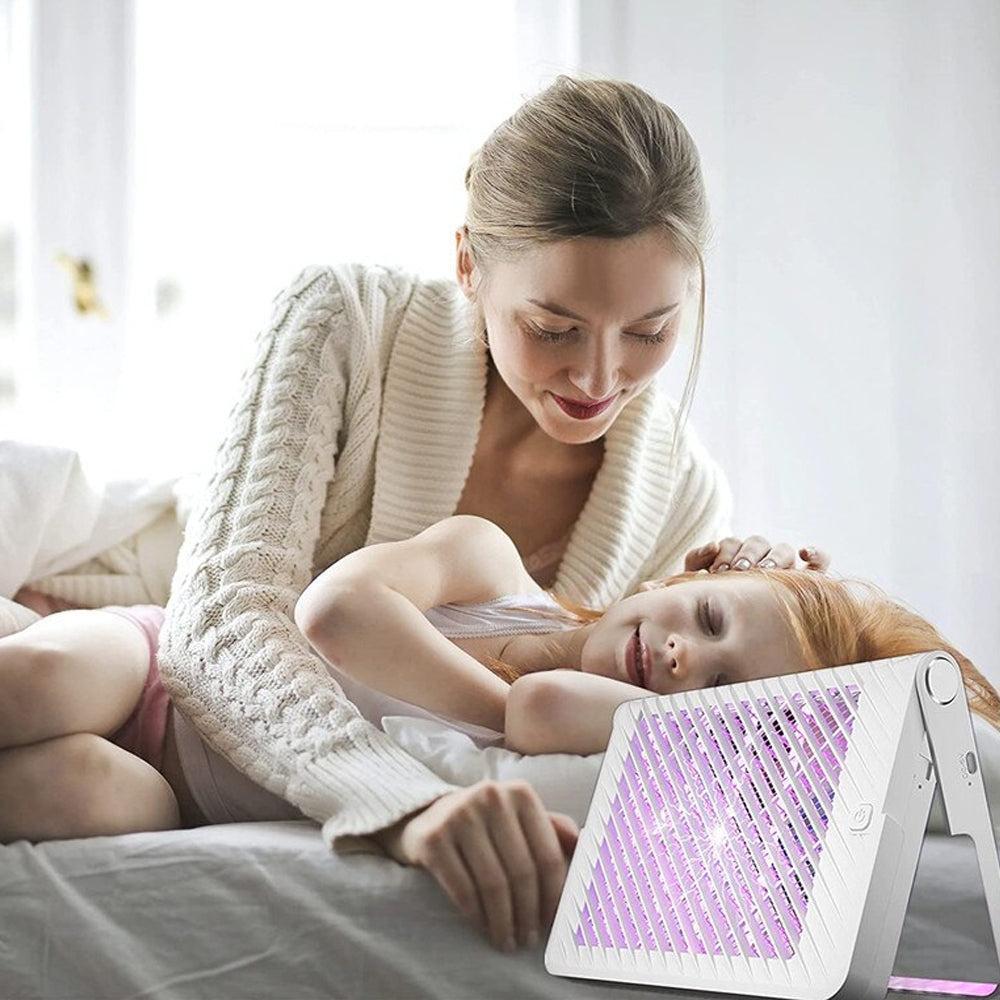 USB Rechargeable UV Electric Shock Mosquito Zapper Lamp-Insect Zappers-Svetila.eu