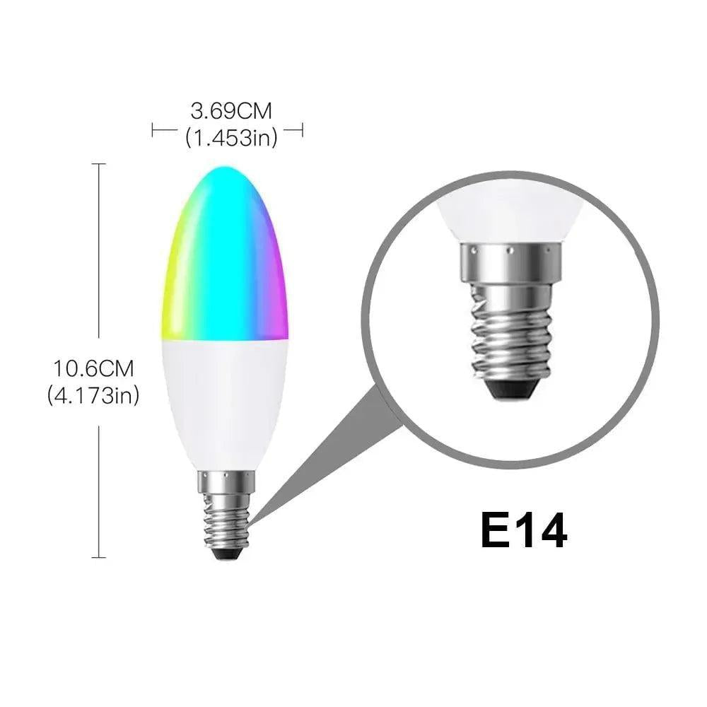 WiFi 5W E14 Smart Candle Bulb-LED Light Bulbs-Svetila.eu