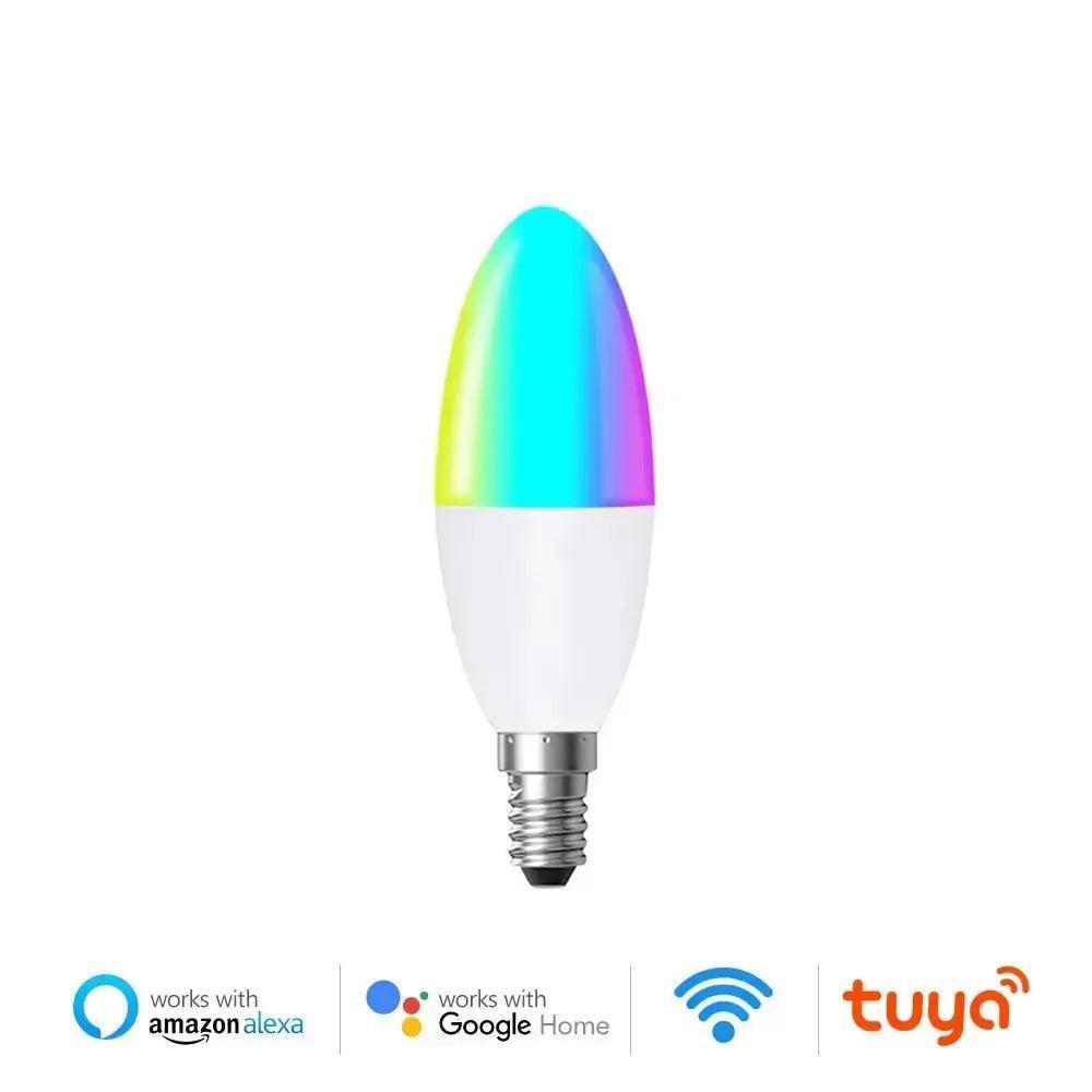 WiFi 5W E14 Smart Candle Bulb-LED Light Bulbs-Svetila.eu