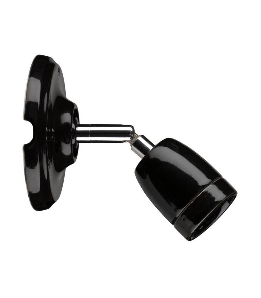lampholder E27 porcelain, adjustable, black-Lighting for every space-Svetila.eu
