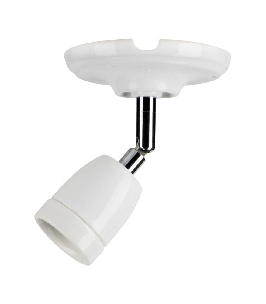 lampholder E27 porcelain, adjustable, white-Lighting for every space-Svetila.eu