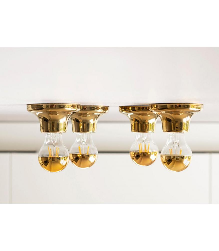 lampholder E27 porcelain, gold-Lighting for every space-Svetila.eu