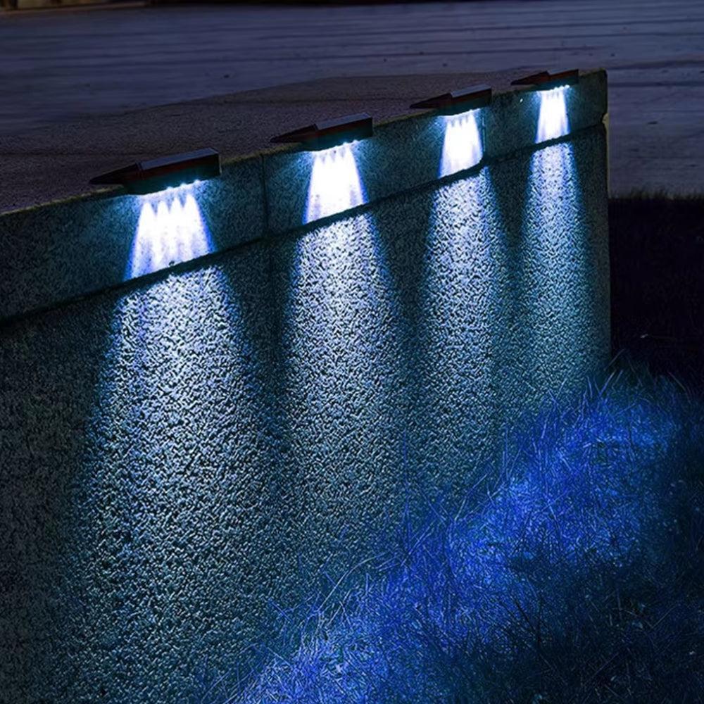 2 Pack Solar Wall Lights LED Solar Fence Outdoor Waterproof Lights-AE-Svetila.eu