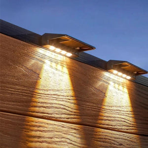 2 Pack Solar Wall Lights LED Solar Fence Outdoor Waterproof Lights-AE-Svetila.eu