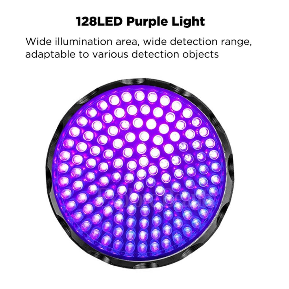 Battery Operated 128 UV LED Flashlight Pet Urine Detector-Flashlight-Svetila.eu
