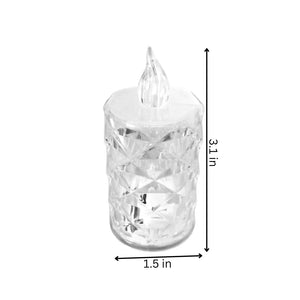 Crystal Candles LED Light Transparent Flameless Battery Power Lantern Night Lamp-AE-Svetila.eu