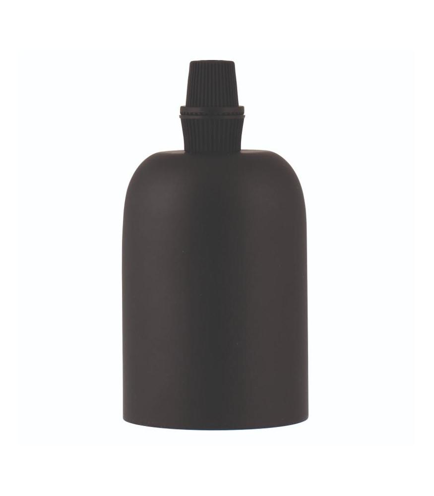 Decorative Lampholder Alu E27 mat black-DIY – Lighting Components-Svetila.eu