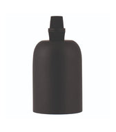 Decorative Lampholder Alu E27 mat black-DIY – Lighting Components-Svetila.eu