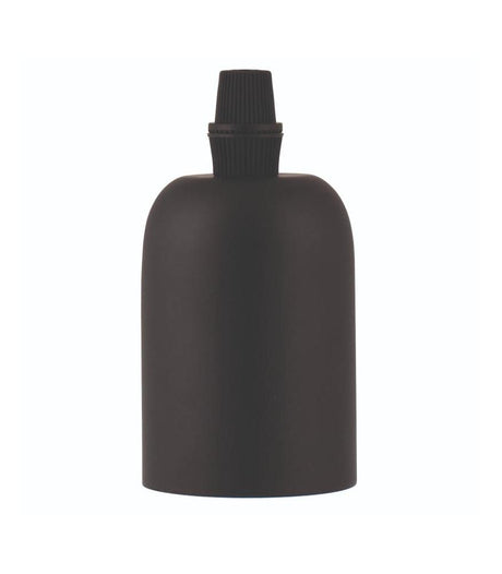 Decorative Lampholder Alu E27 mat black-DIY – Lighting Components-Svetila.eu