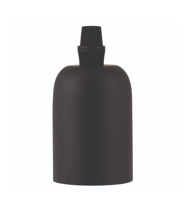 Decorative Lampholder Alu E27 mat black-DIY – Lighting Components-Svetila.eu